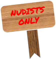 Nudists only